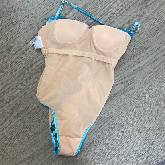 Cami Swim Hibiscus Print One Piece Bathing Suit + Coordinating Coverup Set 10 - Picture 6 of 15